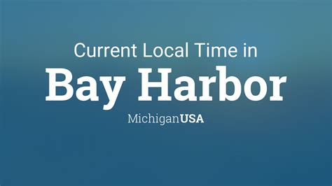 GMT to Bay Harbor, MI, USA .